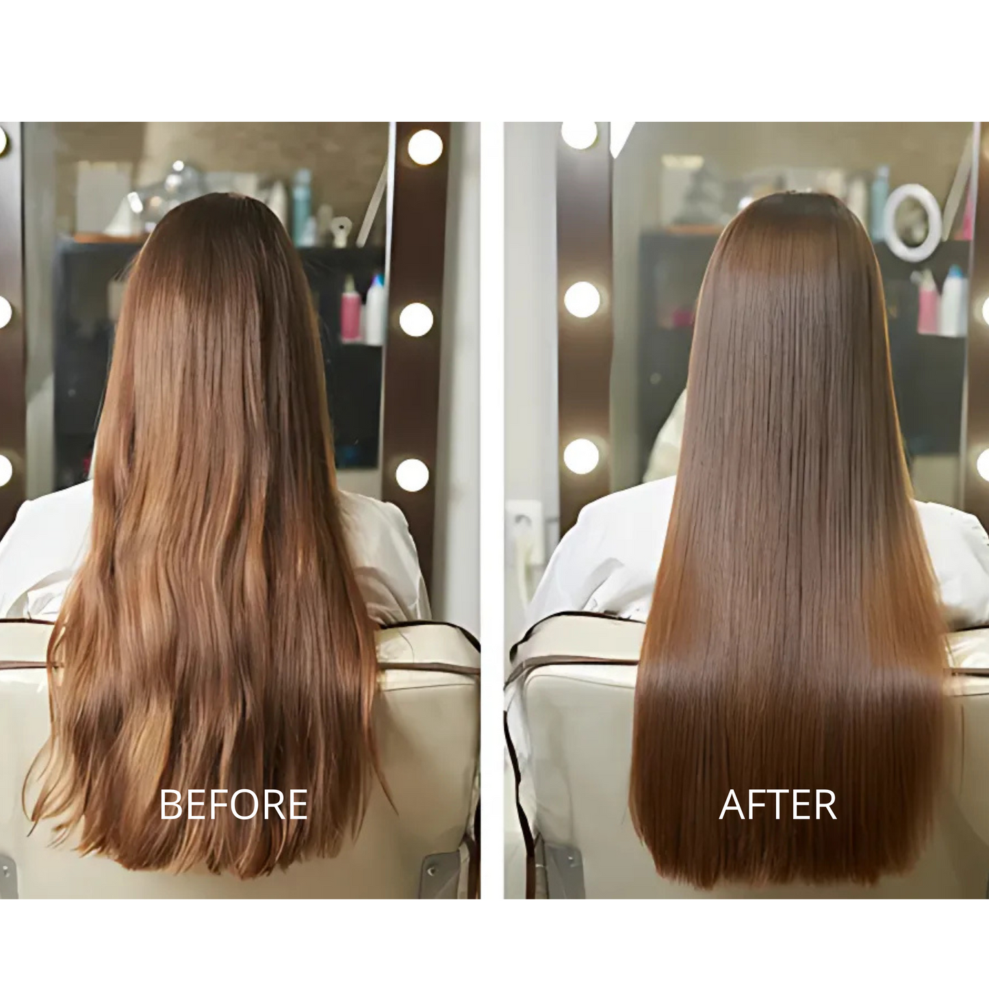 beore after hairstrait